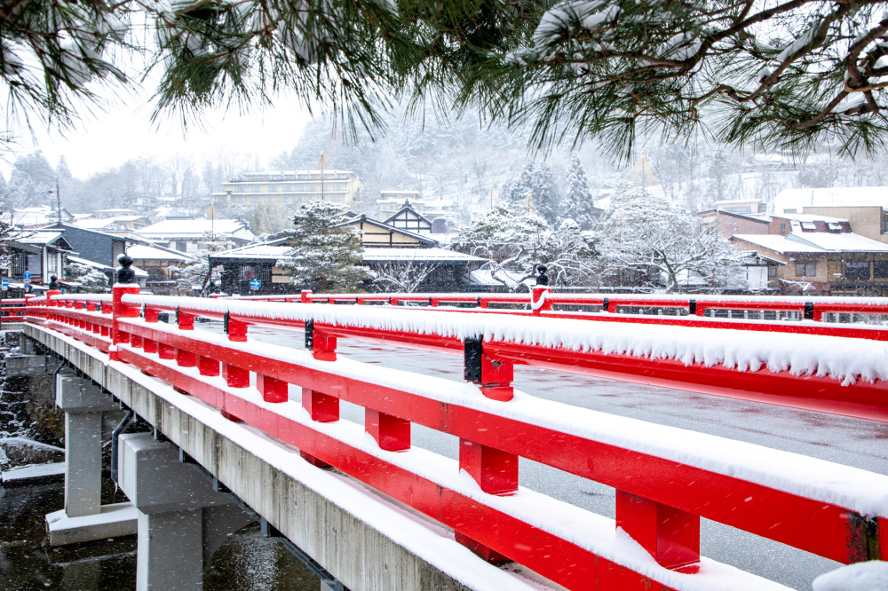 赤い中橋（冬）9