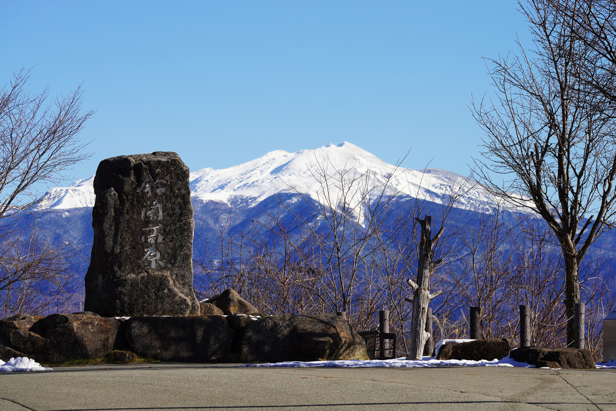 鈴蘭高原から望む乗鞍岳