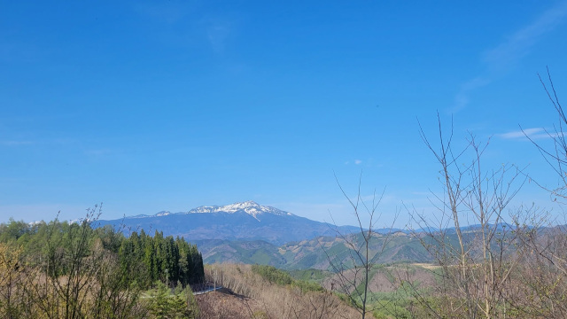 昼間は北アルプスの絶景