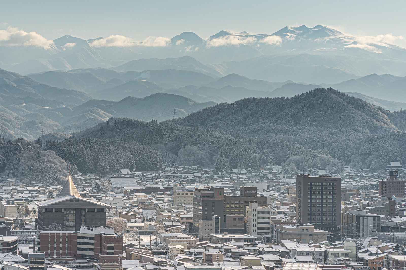飛騨山脈に抱かれて