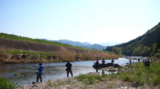 ひだ桃源郷くぐのアマゴ釣り大会