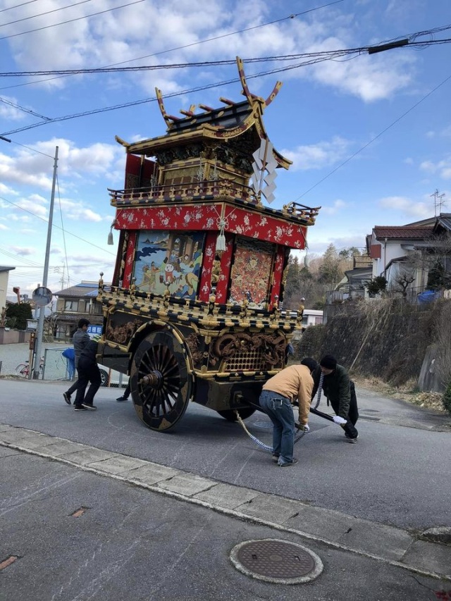 展示屋台の入れ替え