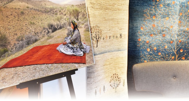 彩りのある暮らしを紡ぐ 草木染め絨毯 展 ギャッベとニヤローラン