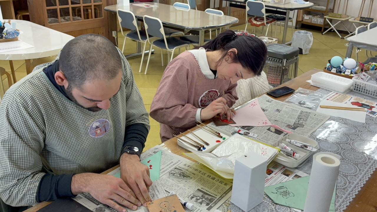 オリジナルの型染めでアレンジ！