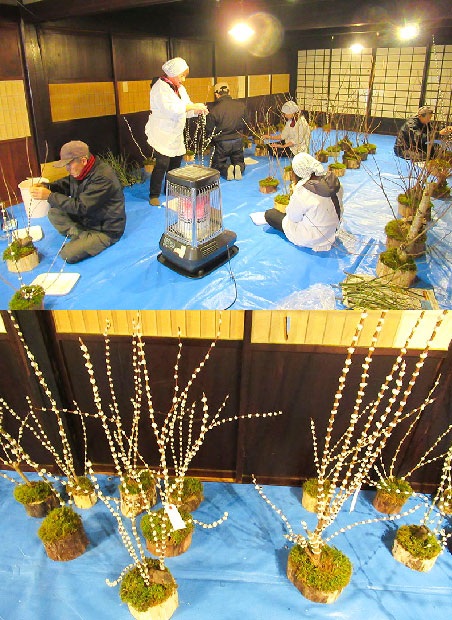 花餅、お鏡づくり実演と体験