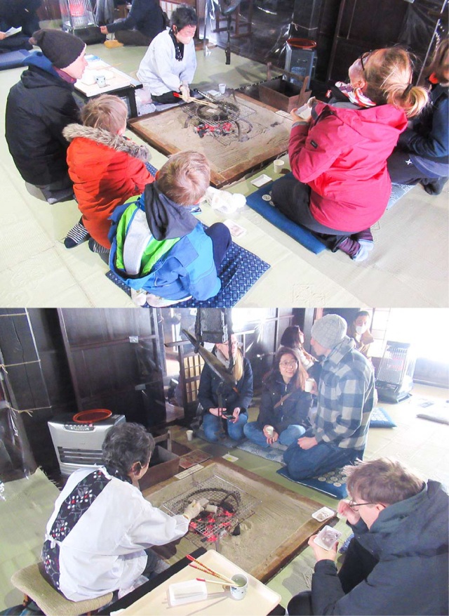 冬の生活体験（焼き餅・漬け物の振る舞い）