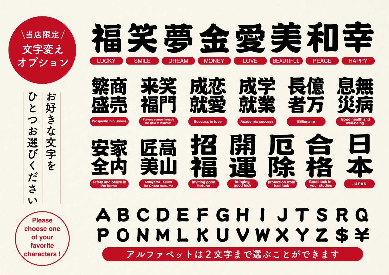 この中の文字に変えられます！