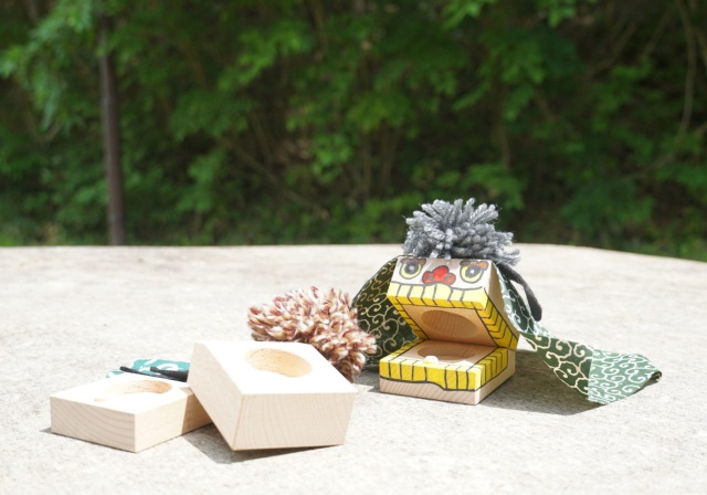 高山祭のお獅子｜おししカスタネット木工体験