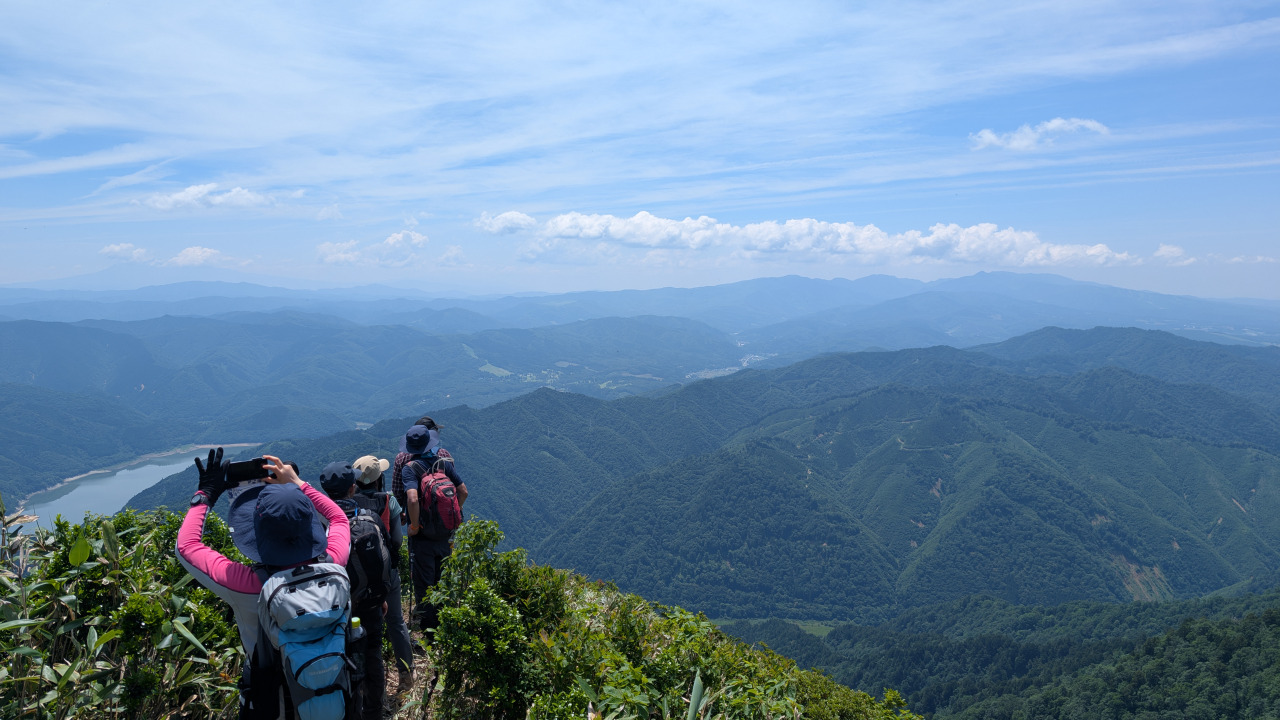 日照岳から見た風景